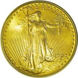 	1923-D $20 MS66 PCGS.From The Jackson Hole Collection. 1923-D