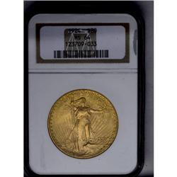 	1924 $20 MS64 NGC. Both sides exhibit a satiny, almost 1924