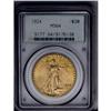 Image 1 : 	1924 $20 MS64 PCGS. The reverse of this lustrous green 1924