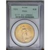 Image 1 : 	1924 $20 MS64 PCGS. Pleasing luster radiates from fine 1924