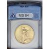Image 1 : 	1924 $20 MS64 ANACS. A Choice Mint State example with 1924