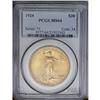 Image 1 : 	1924 $20 MS64 PCGS. A layer of soft mint frost lies ov 1924