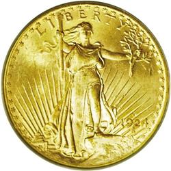 	1924-D $20 MS64 PCGS.From The Jackson Hole Collection. 1924-D