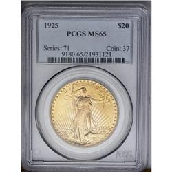 	1925 $20 MS65 PCGS.From The Jackson Hole Collection. 1925