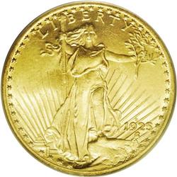 	1925-S $20 MS63 PCGS.From The Jackson Hole Collection. 1925-S