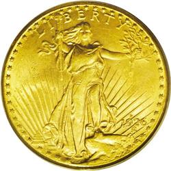 	1926-D $20 MS62 PCGS. One of the rarest and still one 1926-D