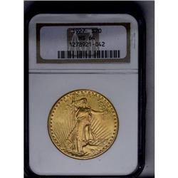 	1927 $20 MS64 NGC. A near-Gem example with a pleasing 1927