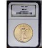 Image 1 : 	1927 $20 MS64 NGC. An attractive greenish-gold example 1927