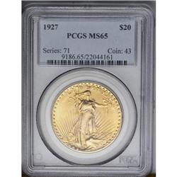 	1927 $20 MS65 PCGS.From The Jackson Hole Collection. 1927