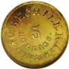 Image 2 : 	(1837-42) $5 C.Bechtler Five Dollar, 134G, With Star M (1837-42)