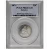 Image 1 : 	1874 25C Arrows PR62 Cameo PCGS. Dramatic ice-white de 1874