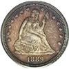 	1889 25C PR66 Cameo PCGS. Beautiful luster emanates fr 1889
