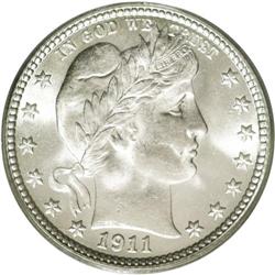 	1911 25C MS66 PCGS. Surprisingly few high grade 1911 q 1911