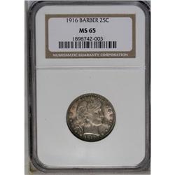 	1916 25C MS65 NGC. A remarkable Gem example of the fin 1916