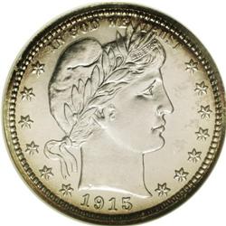 	1915 25C PR66 NGC. This was the final year and scarces 1915