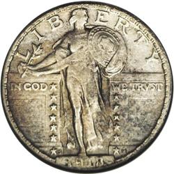 	1918/7-S 25C --Cleaned--ANACS. XF40 Details. An attract 1918/7-S