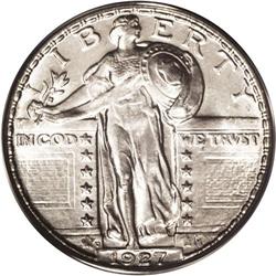 	1927-D 25C MS65 Full Head PCGS. Sharply defined throug 1927-D