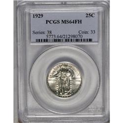 	1929 25C MS64 Full Head PCGS. Very well struck and imp 1929