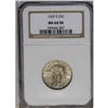 	1929-S 25C MS64 Full Head NGC. Pale beige-tan and sky- 1929-S