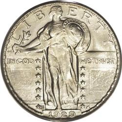 	1929-S 25C MS67 Full Head PCGS. Cline''s Standing Libe 1929-S