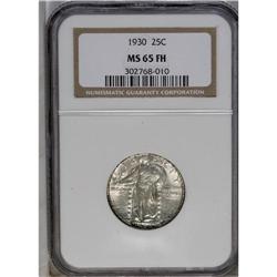 	1930 25C MS65 Full Head NGC. Highly lustrous surfaces 1930