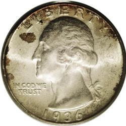 	1936-D 25C MS67 PCGS. The 1936-D Washington quarter is 1936-D