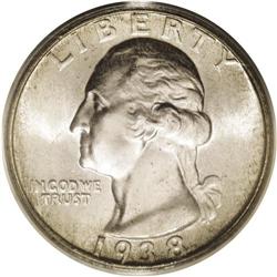 	1938-S 25C MS67 PCGS. Originally preserved with fulsom 1938-S