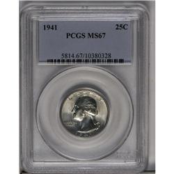	1941 25C MS67 PCGS. While this piece appear at first g 1941
