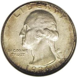 	1936 25C PR66 NGC. This intricately struck specimen is 1936