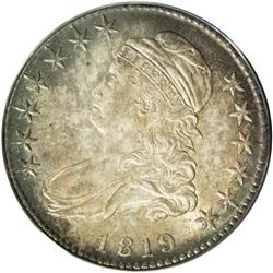 	1819 50C MS64 ANACS. O-111, R.2. The reverse die of th 1819