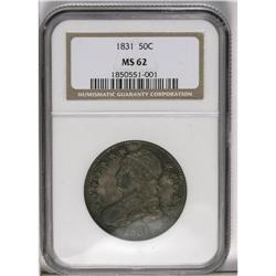 	1831 50C MS62 NGC. O-108, R.1. Well defined in the cen 1831