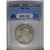 Image 1 : 	1831 50C MS62 ANACS. O-109, R.1. An untoned and satiny 1831