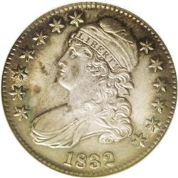 	1832 50C Small Letters MS65 NGC. O-103, R.1. A die lum 1832