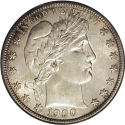 	1900-S 50C MS65 PCGS. This is a naturally attractive G 1900-S