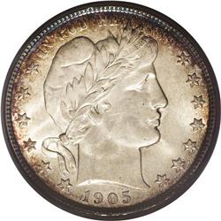 	1905-O 50C MS65 PCGS. This low mintage O-mint half is 1905-O