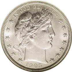 	1905-S 50C MS65 NGC. The 1905-S may not immediately co 1905-S