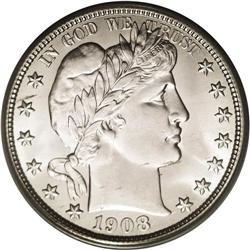 	1908-O 50C MS66 PCGS. This is a beautifully preserved, 1908-O