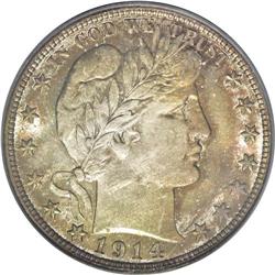 	1914 50C MS66 PCGS. Collectors of Barber halves are we 1914