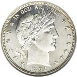 	1892 50C PR67 Cameo NGC. This is a gorgeous and Superb 1892