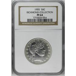 	1905 50C PR64 NGC. Ex: Richmond Collection. This metic 1905