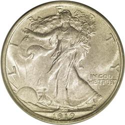 	1919 50C MS64 PCGS. Well struck with excellent details 1919