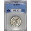 	1929-S 50C MS63 ANACS. Well struck, highly lustrous, a 1929-S