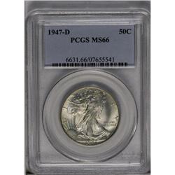 	1947 50C MS66 NGC. Well struck with satin luster and c 1947