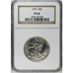 	1937 50C PR66 NGC. Powerfully impressed with luminous, 1937