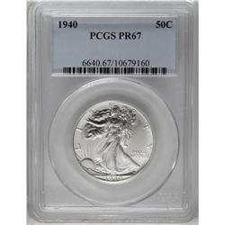 	1940 50C PR67 PCGS. A beautiful Superb Gem proof with 1940