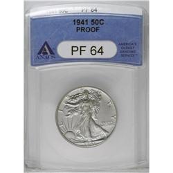 	1941 50C PR64 ANACS. Essentially brilliant overall, a 1941