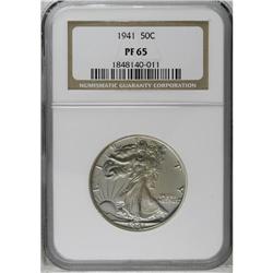 	1941 50C PR65 NGC. No AW monogram. Light tan-gray toni 1941