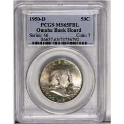 	1950-D 50C MS65 Full Bell Lines PCGS. Ex: Omaha Bank H 1950-D