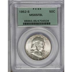 	1952-S 50C MS65 Full Bell Lines PCGS. Boldly struck an 1952-S