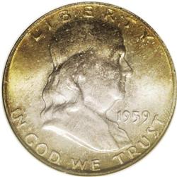 	1959 50C MS67 Full Bell Lines NGC. Type One Reverse. T 1959